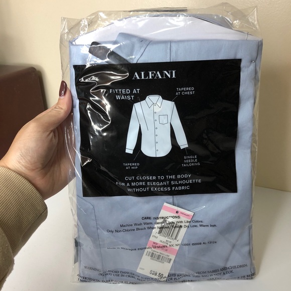 ALFANI Men’s Fitted button down shirt 👔 - Picture 3 of 6